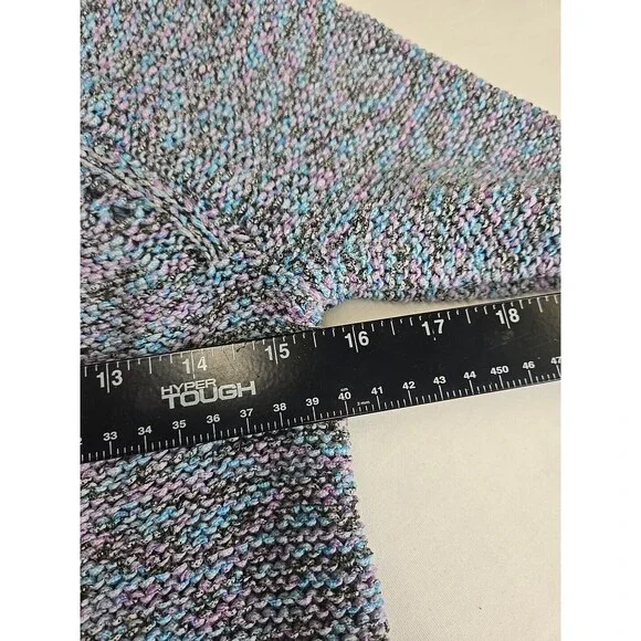 Talbots Sweater Women's Size Petite Small?‎ Pastel Coastal Cotton Blend Crochet - Picture 5 of 6